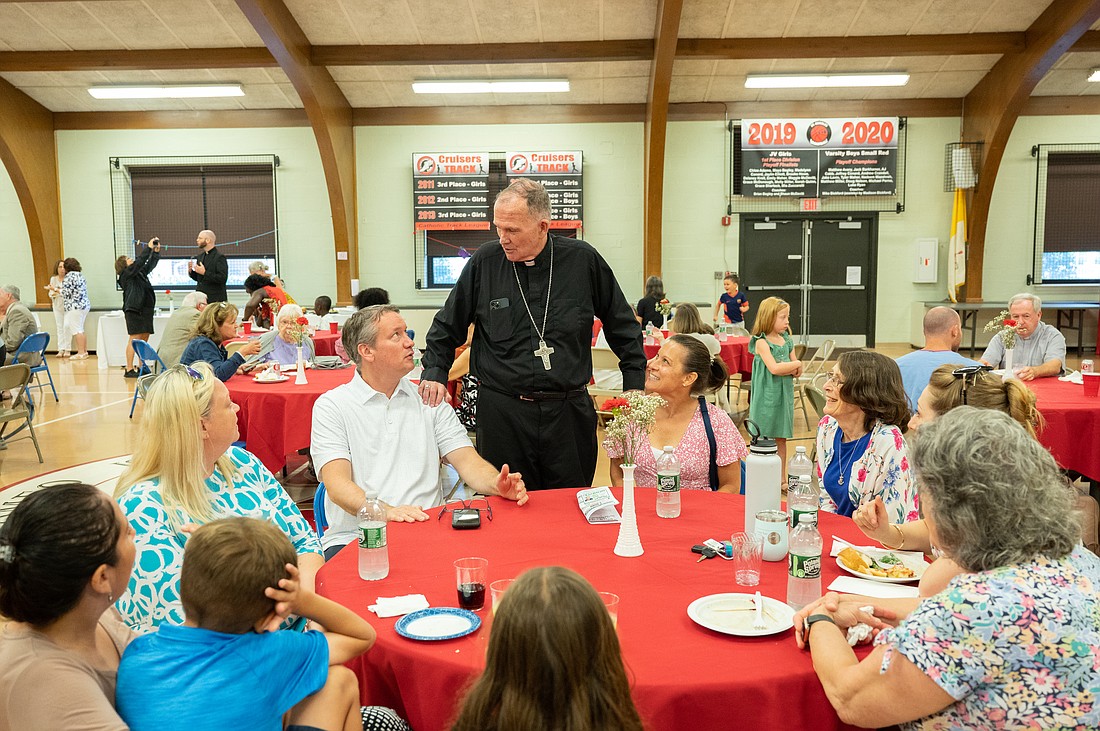 Bishop O'Connell celebrates the World Day of Prayer for Grandparents and the Elderly in St. Charles Borromeo Parish, Cinnaminson. Mike Ehrmann photo