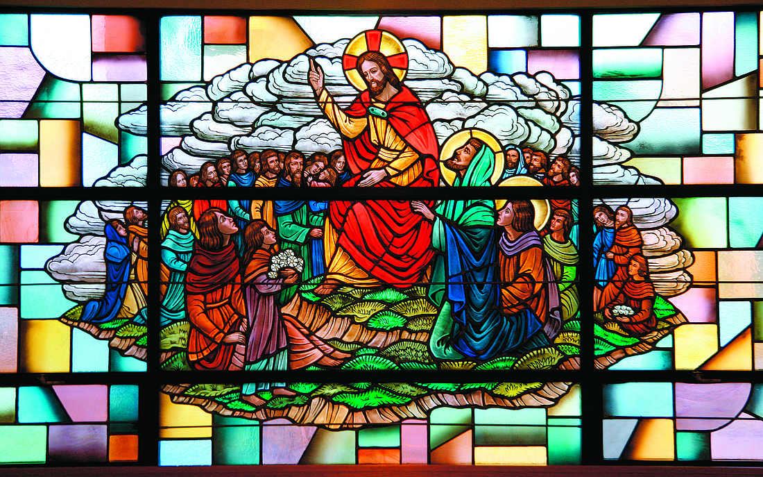 For the 31st Sunday in Ordinary Time, Father Garry Koch reflects on Jesus' vision of leadership. The image of Jesus teaching shown here is a stained glass window found in St. John Church, Lakehurst. File photo