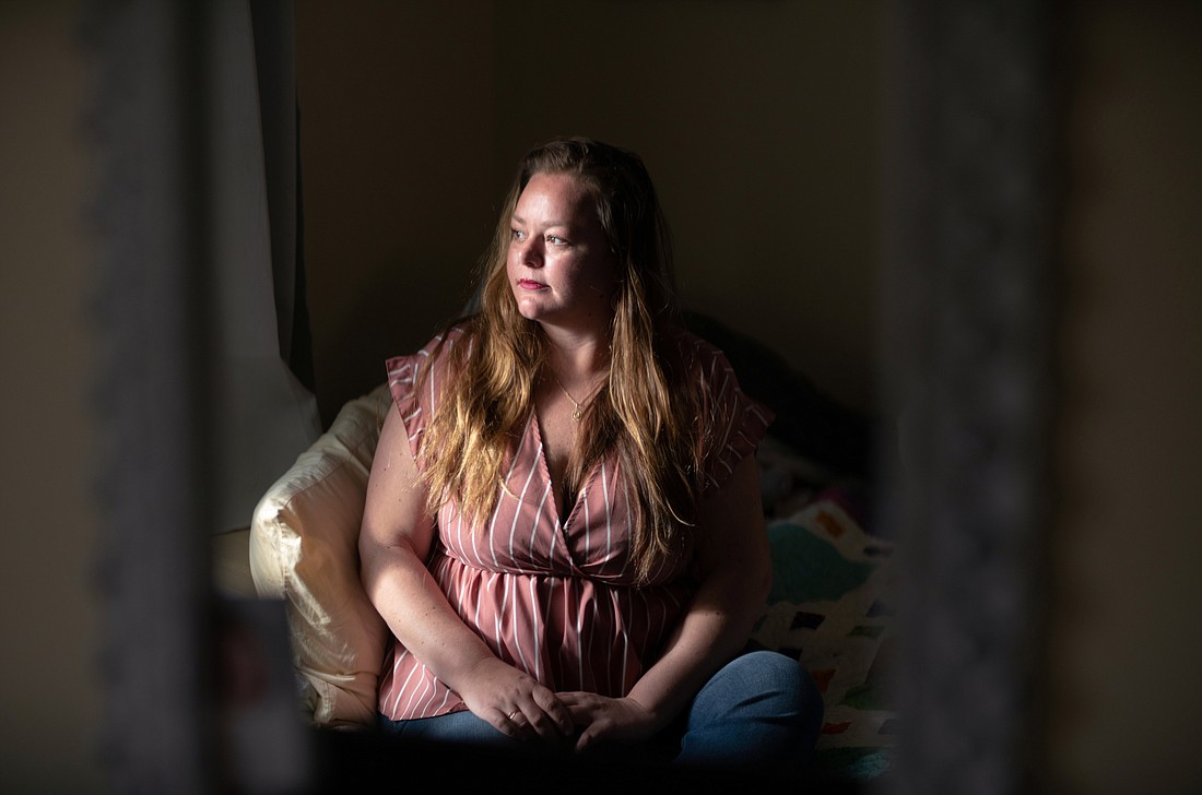 Elizabeth Cleary, a resident of Cape Cod, Mass., poses for a portrait in Yarmouth March 21, 2022. She has now spent the past 10 years of her life sober after more than 33 years as a former opiate and heroine user. "This (addiction) needs to be talked about," she said. "It's common as cancer or eczema, so why are we not acknowledging it?" (OSV News photo/Mel Musto, Reuters)