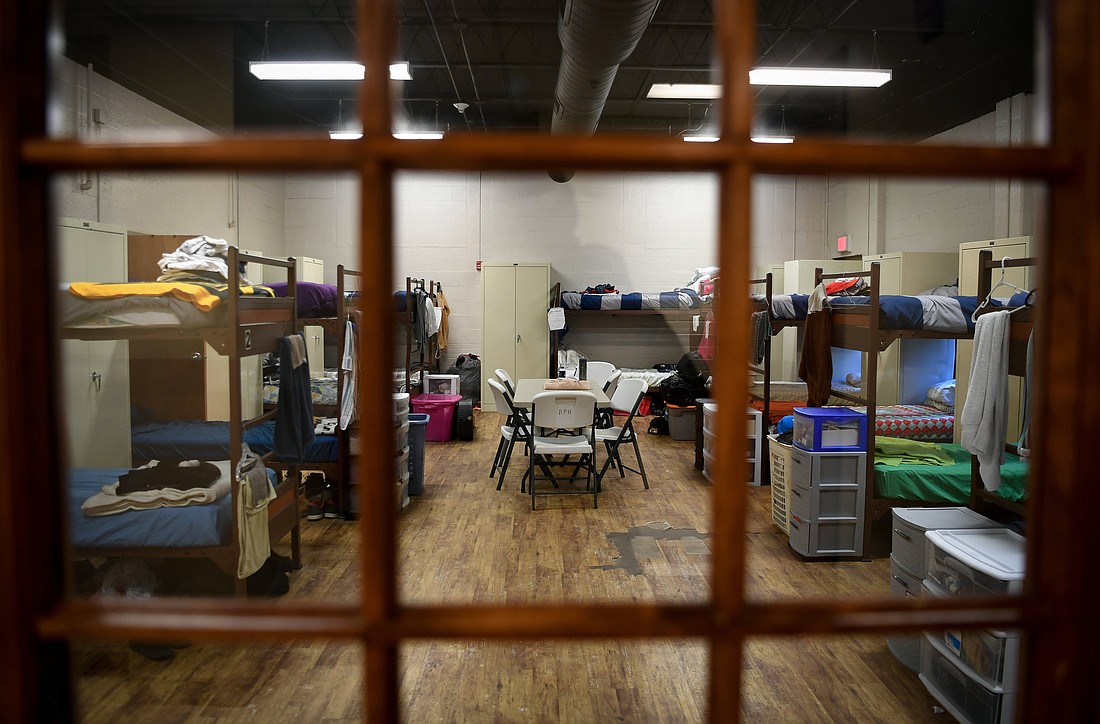 A file photo shows the inside of a dormitory at Recovery Point, a center for overcoming addiction, in Huntington, W.Va. (OSV News photo/Bryan Woolston, Reuters)