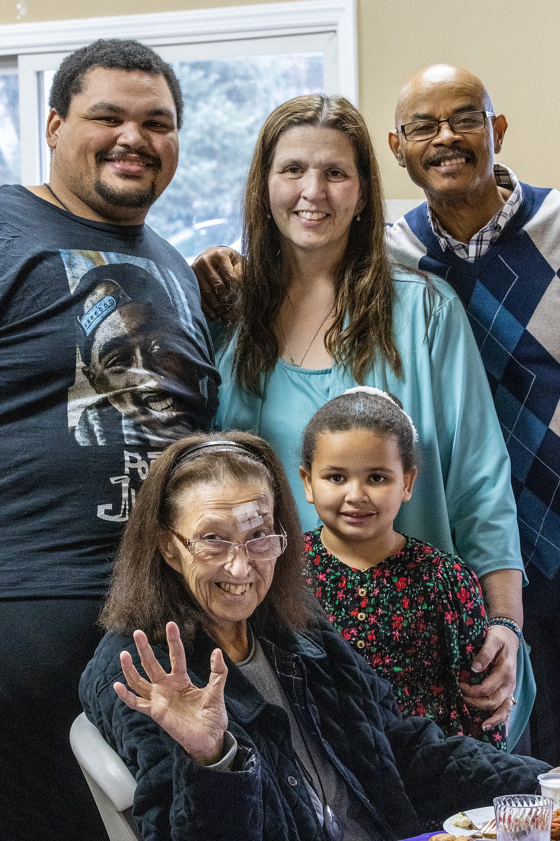 Guests enjoy their Christmas Day dinner in St. Mary Parish, Middletown. Hal Brown photo