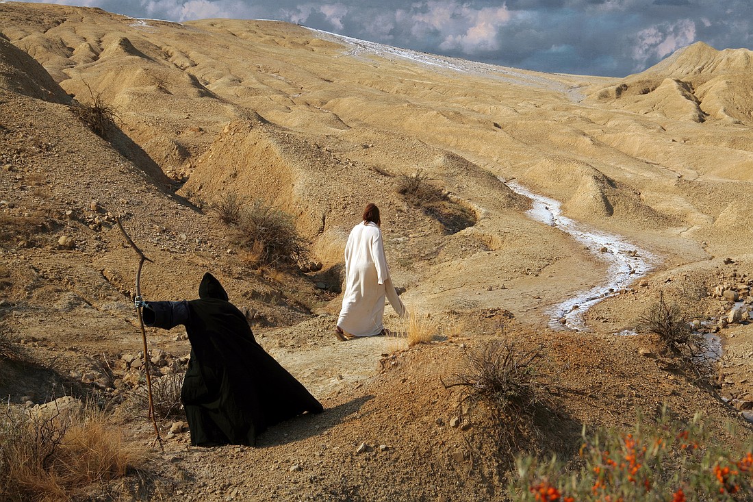 The Gospel reflection for the First Sunday of Lent tells of Jesus going to spend 40 days in the desert. Shutterstock.com photo