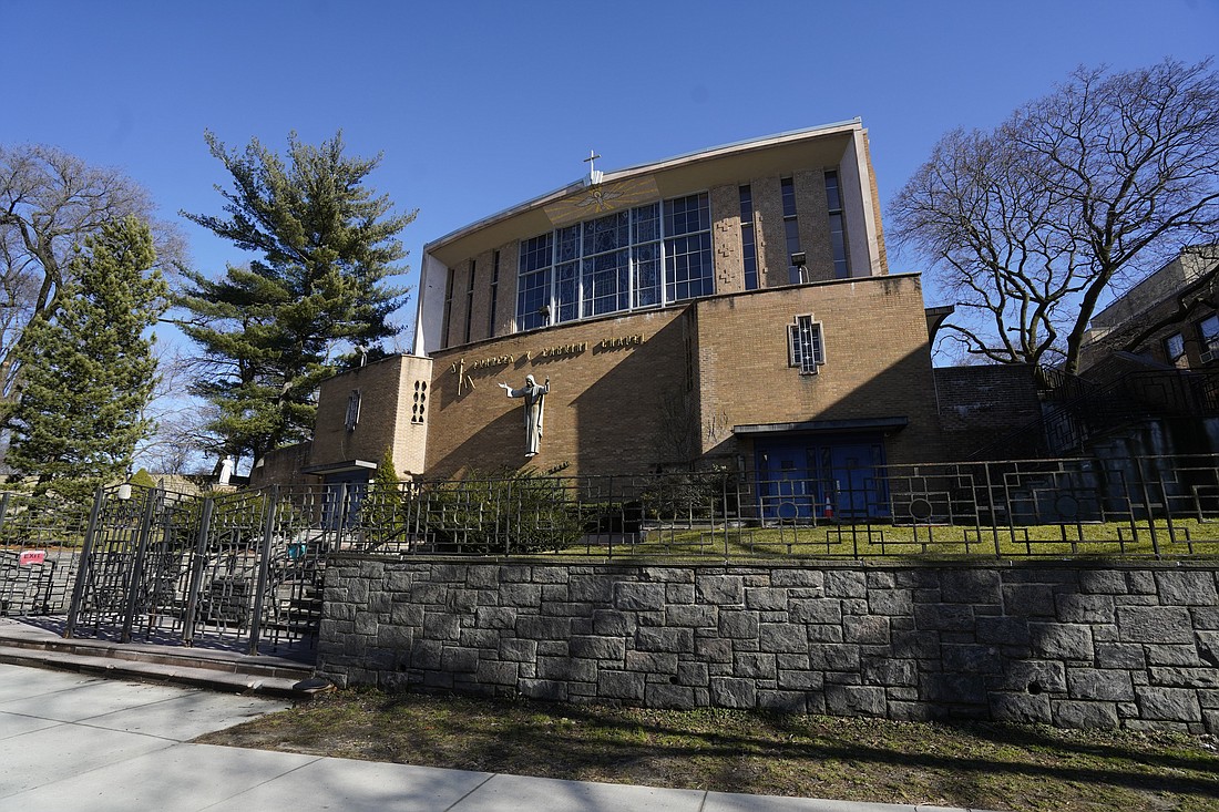 The St. Frances Cabrini Shrine in the Upper Manhattan section of New York City is seen March 3, 2024. Mother Cabrini's remains are encased in a glass casket embedded in the altar of the shrine's chapel. (OSV News photo/Gregory A. Shemitz)