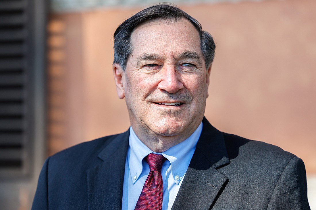 Joe Donnelly, the U.S. ambassador to the Holy See, poses for a photo at his residence in Rome March 7, 2024. (CNS photo/Lola Gomez)