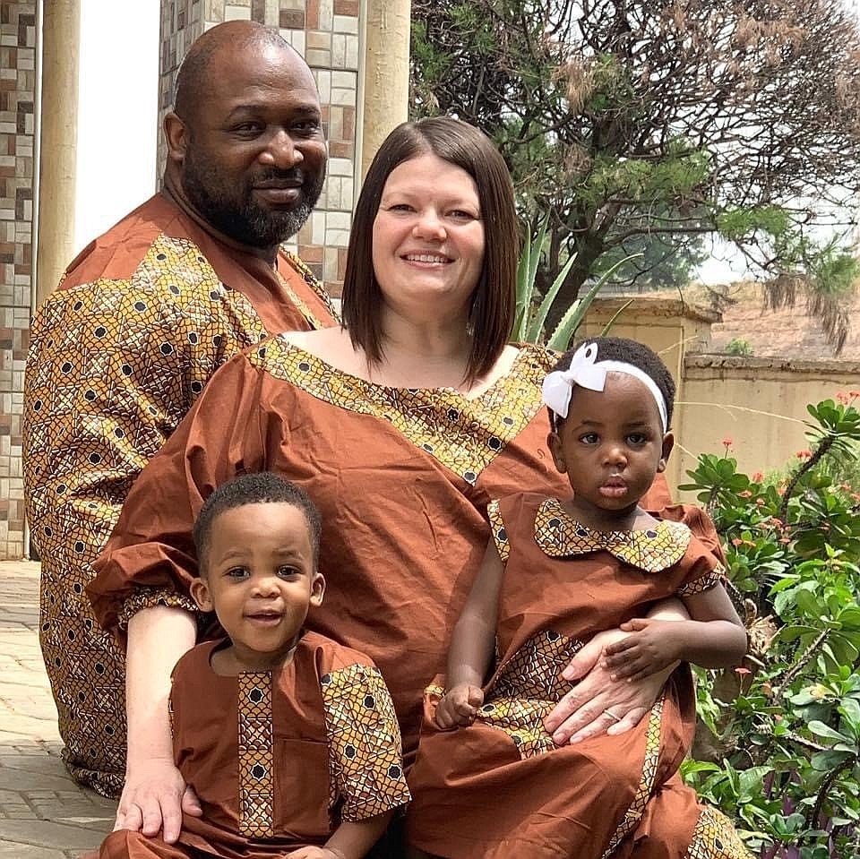 Kristi and Geoff Okwuonu of Texas, seen in an undated photo, adopted Grace and Kaleb from Nigeria through Catholic Charities of Baltimore. Ahead of the March 19 feast of St. Joseph, the U.S. bishops invited the faithful to join in a March 10-18 novena to the foster father of Jesus to pray for couples pursuing adoption. . (OSV News photo/courtesy Kristi Okwuonu via Catholic Review)
