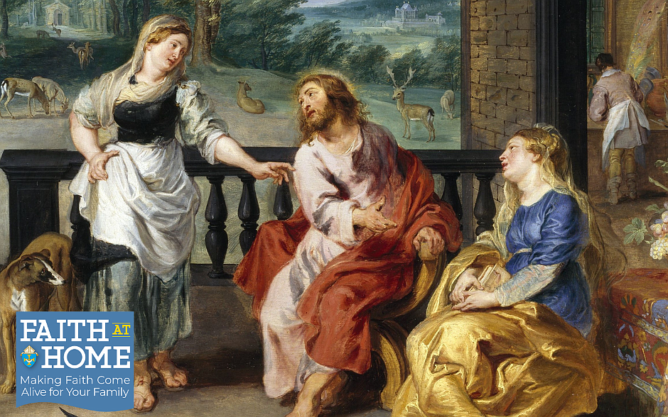 Christ in the House of Martha and Mary by Jan Brueghel the Younger and Peter Paul Rubens. (1628) National Gallery of Ireland. Public domain image