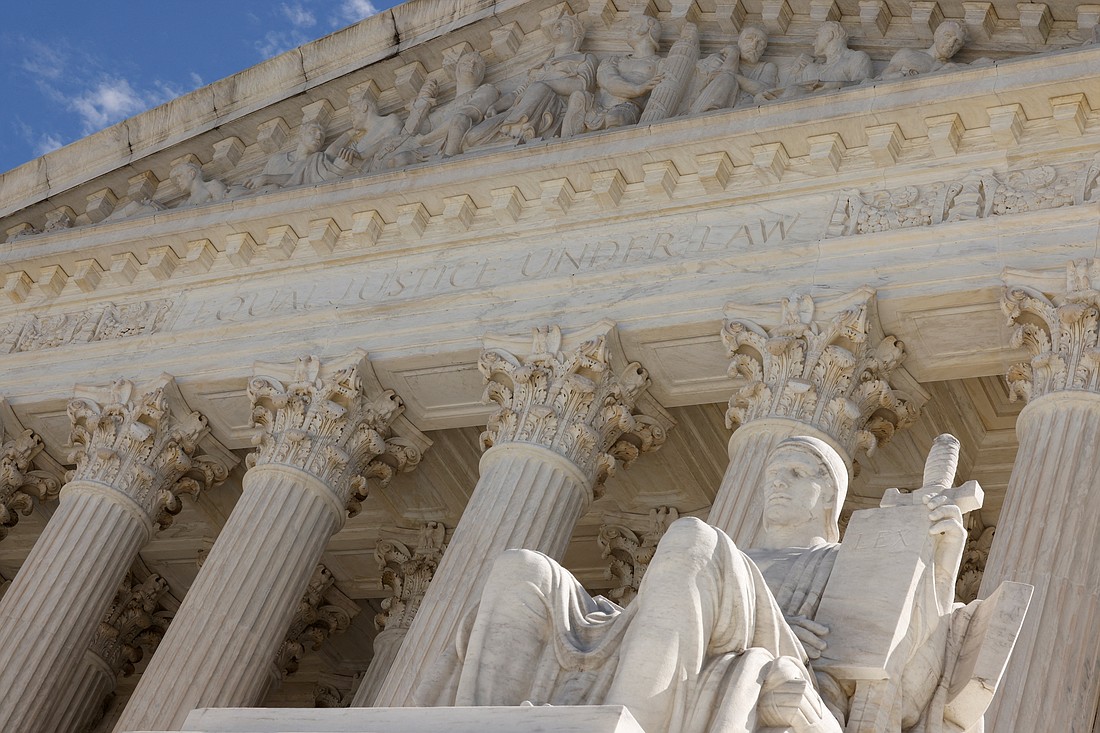 The U.S. Supreme Court building is seen in Washington Aug. 31, 2023. The Supreme Court ruled June 26, 2024, in favor of the Biden administration in a case brought by Republican-led states over the government's effort to restrict misinformation on social media on topics including COVID-19. (OSV News photo/Kevin Wurm, Reuters)