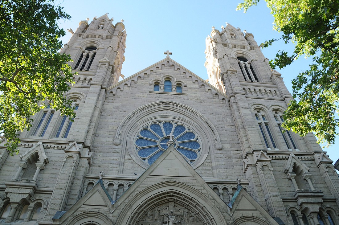 A file photo shows the exterior of the Cathedral of the Madeleine in Salt Lake City. A relic of St. Mary Magdalene was stolen from the Cathedral of the Madeleine in Salt Lake City July 10, 2024. (OSV News photo/courtesy Intermountain Catholic)