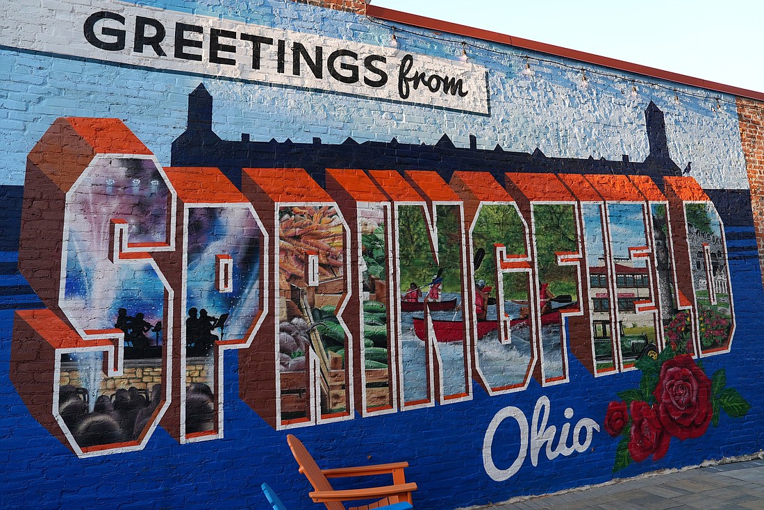 A mural adorns a wall in the city of Springfield, Ohio, Sept. 11, 2024. (OSV News photo/Julio-Cesar Chavez, Reuters)