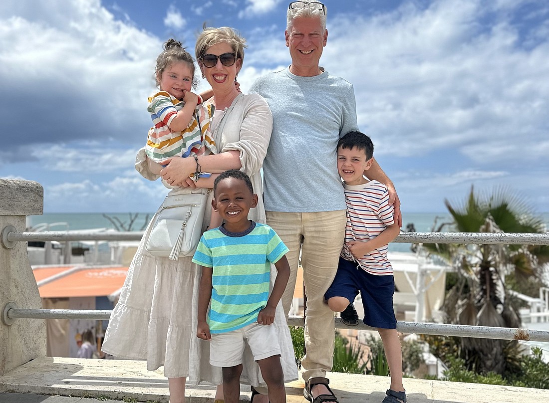 Emily Stimpson Chapman and her husband, Chris Chapman, pose for a photo in summer 2024 with their children Toby, Becket and Ellie. (OSV News photo/courtesy Emily Stimpson Chapman)