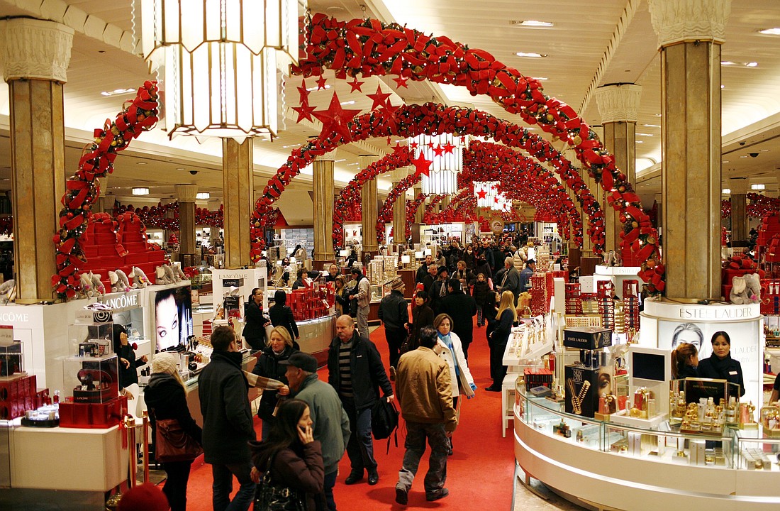 A crowd of holiday shoppers are seen in a file photo at Macy's department store in New York City. (OSV News photo/Mike Segar, Reuters)