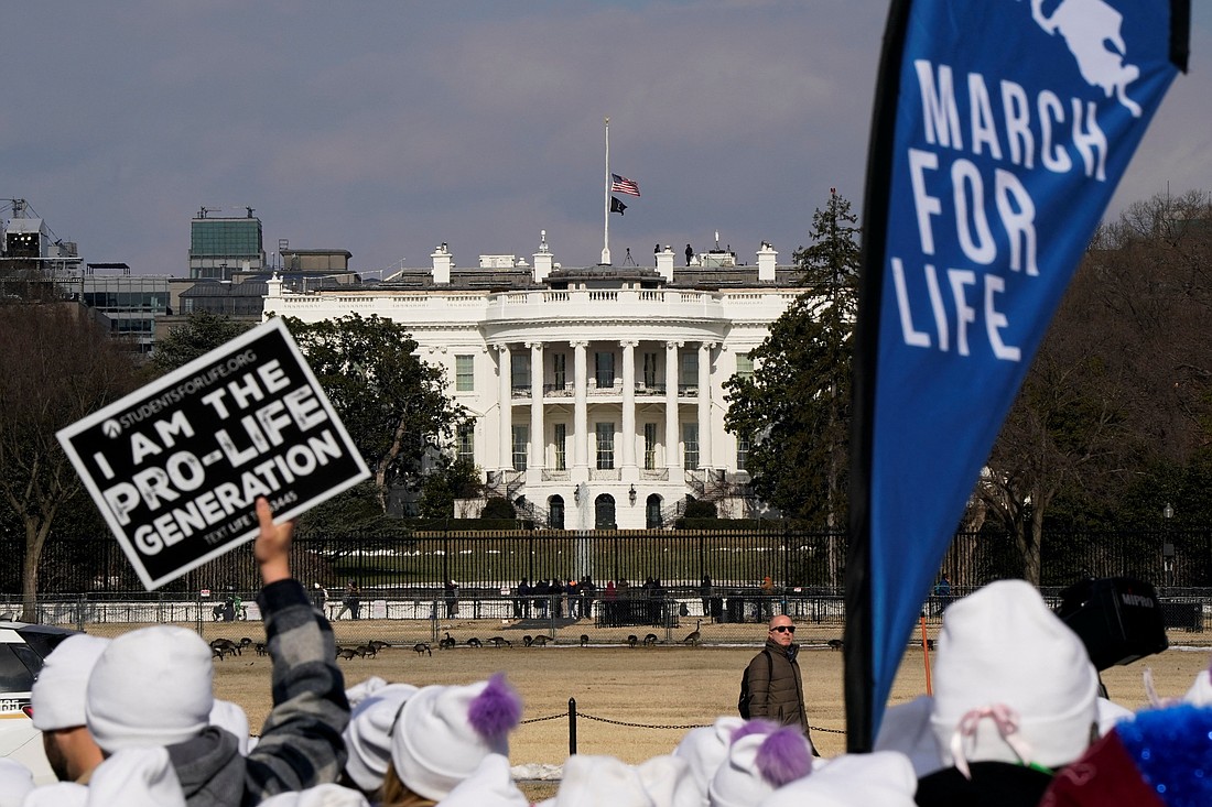 Manifestantes provida se reúnen para la Marcha por la Vida, en Washington D.C., el 24 de enero de 2025. (Foto OSV News/Elizabeth Frantz, Reuters).