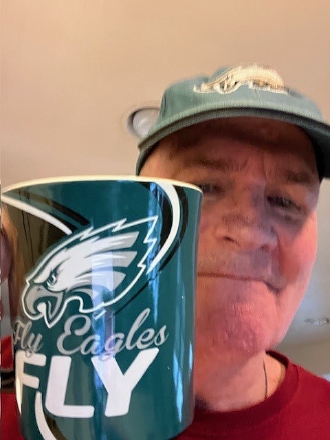 Bishop David M. O'Connell, C.M., is all set  to watch the Super Bowl. Between the coffee mug he's holding and the cap he's wearing, there's no question about which team he's rooting for! Bishop O'Connell is a native of the Philadelphia area and he is a lifelong Eagles fan. GO BIRDS!!!