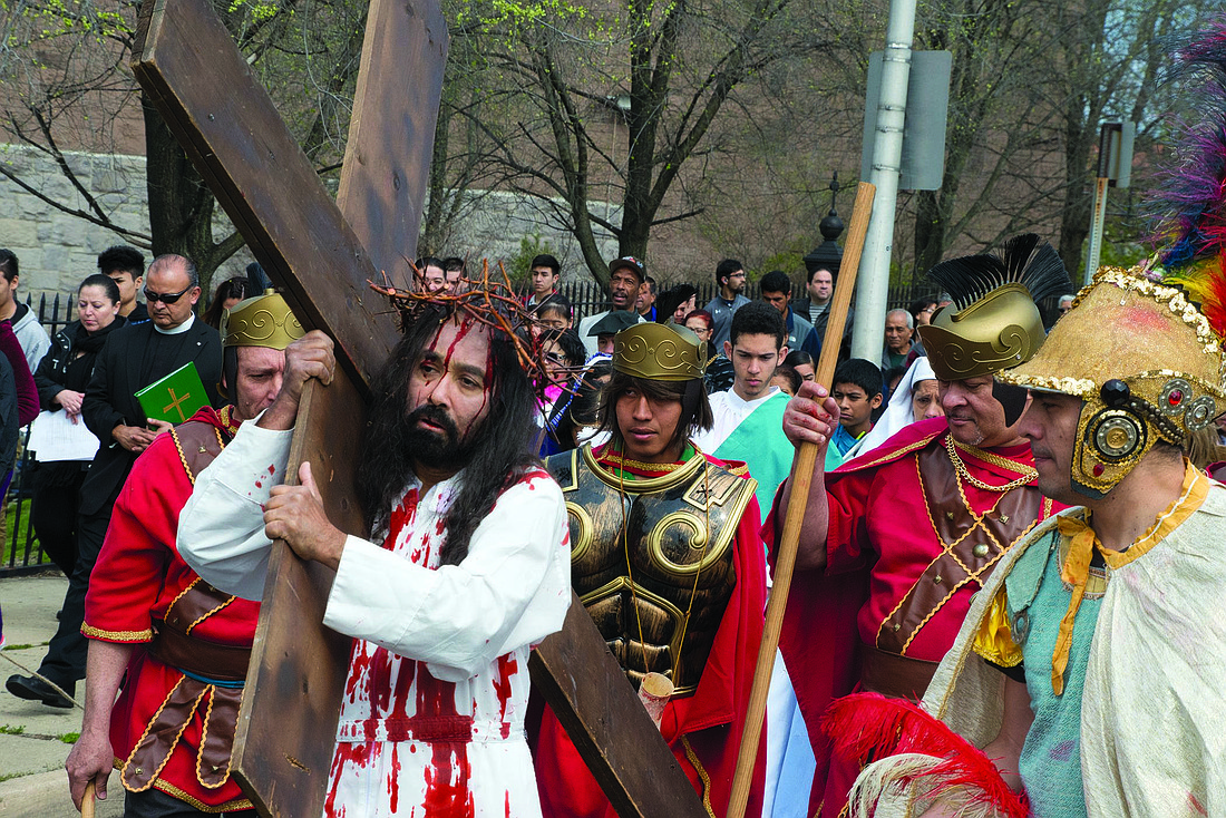 The annual Via Crucis, Way of the Cross, is a major event El Centro hosts each Good Friday. The procession travels through the neighborhoods of Trenton. Monitor file photo