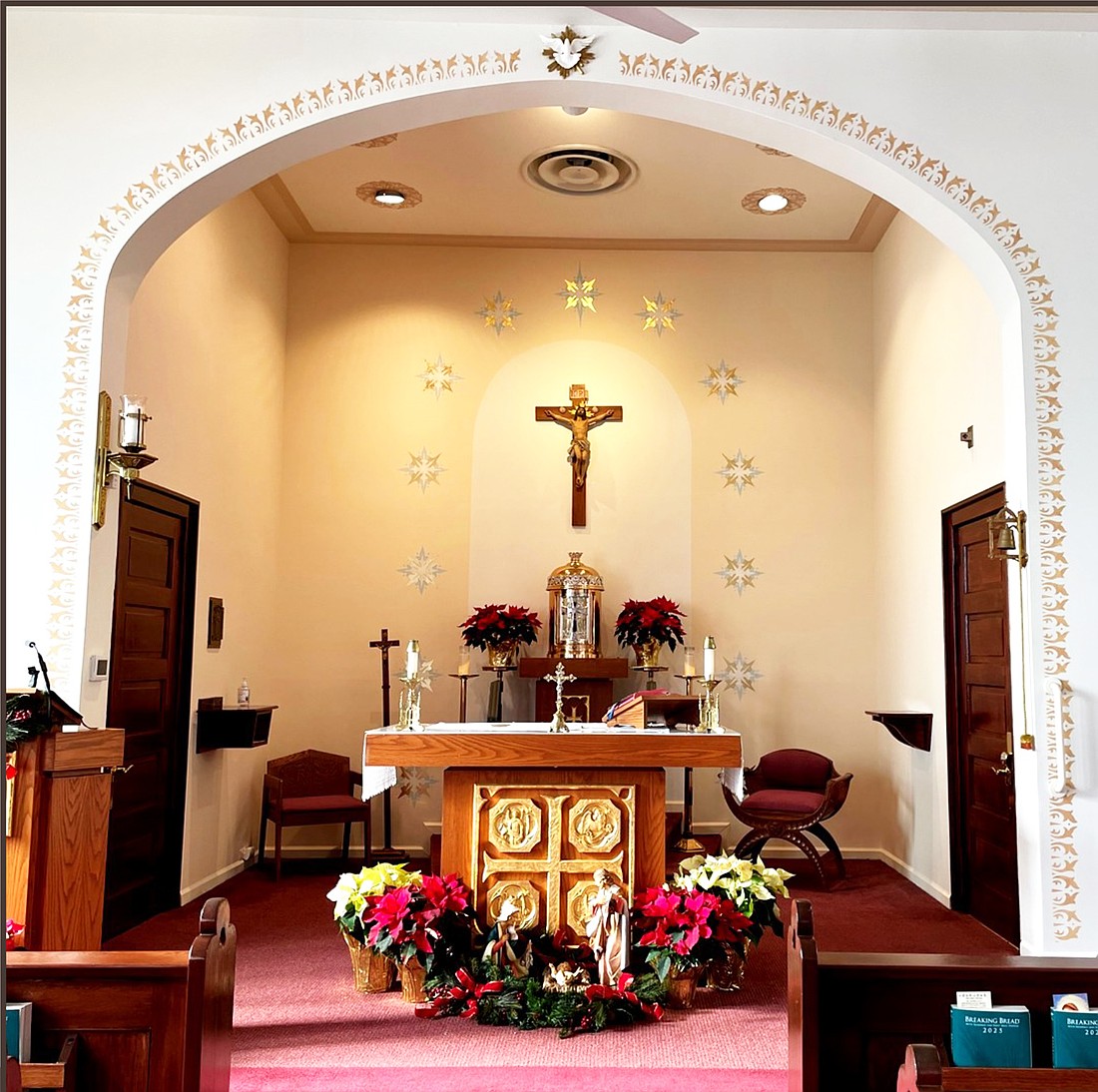 The santuary of St. Bonaventure Chapel, worship site of St. Pio Parish, Lavallette, is shown after refurbishments. Courtesy photo