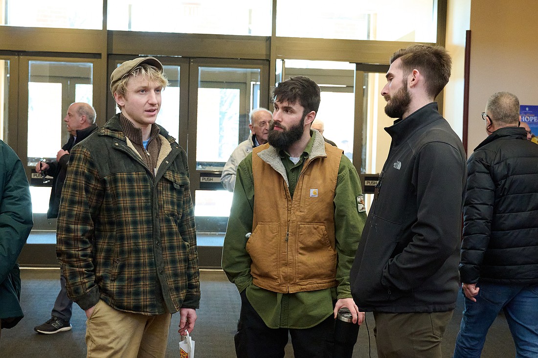 Participants share conversation during the annual conference which this year drew some 500 men of all ages. Mike Ehrmann photos