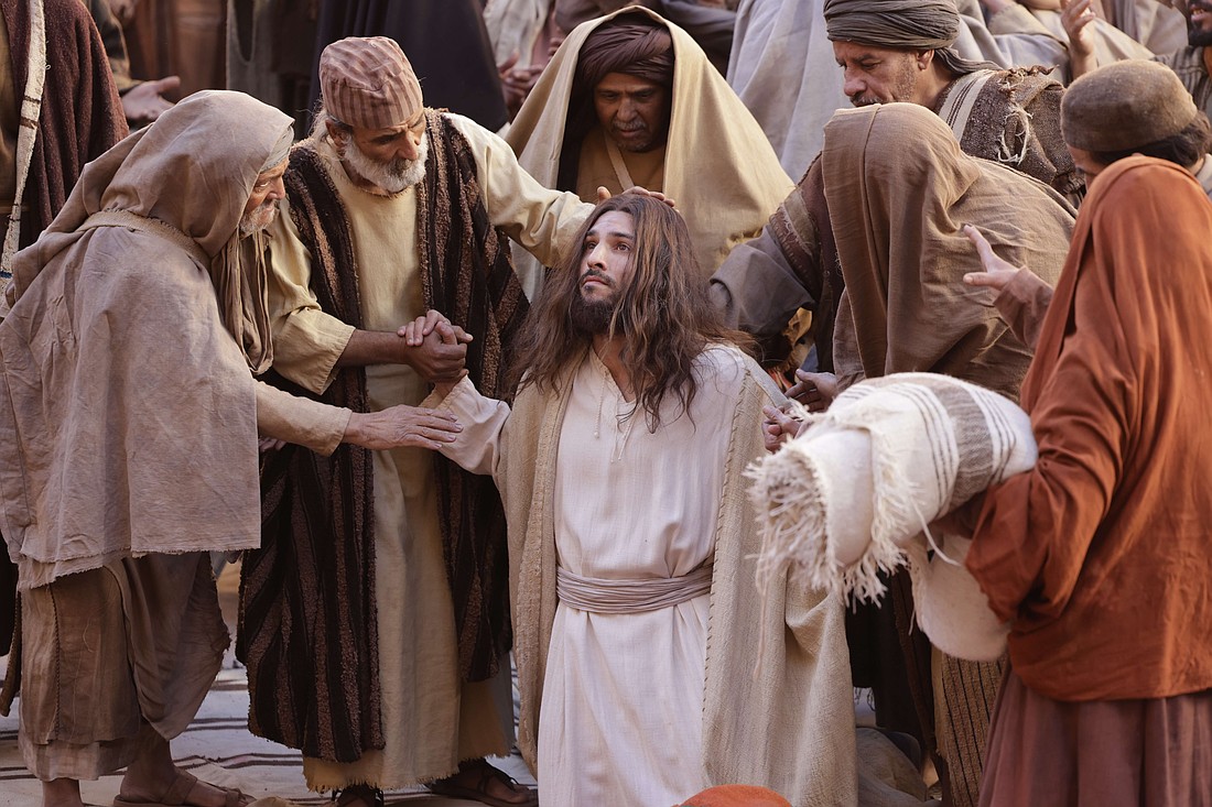 Jamie Ward portrays Christ in a scene from the movie "The Last Supper," in theaters beginning March 14, 2025. (OSV News photo/Pinnacle Peak)