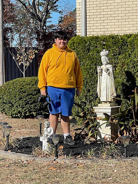 Sprucing up the grounds of St. Veronica Parish was Ryan Di Lella's Eagle Scout project. Courtesy photo