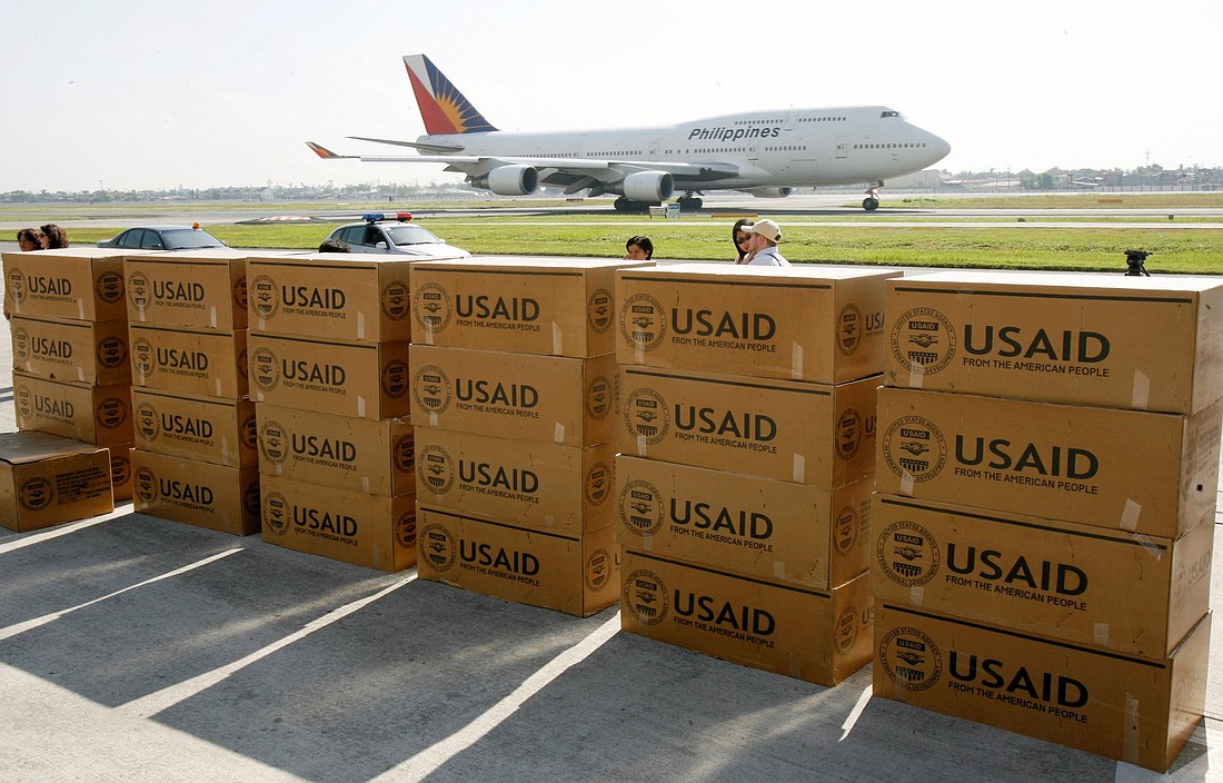 Relief supplies from USAID for families affected by Typhoon Durian arrive at the Manila international airport Dec. 7, 2006. U.S. Secretary of State Marco Rubio said March 10, 2025, that just 18% of programs of the now-shuttered U.S. Agency for International Development will remain intact, and those will now fall under his purview at the State Department. (OSV News photo/Romeo Ranoco, Reuters)