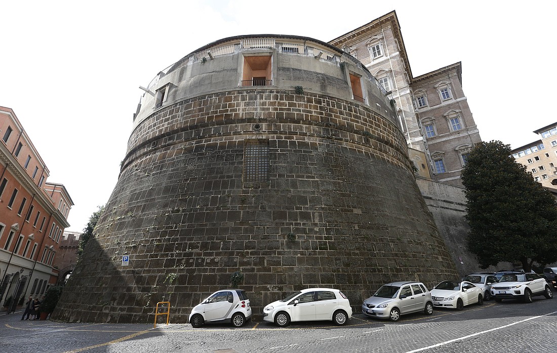 The tower of the Institute for the Works of Religion, often referred to as the Vatican bank, is pictured in this 2019 photo file photo. (CNS photo/Paul Haring)