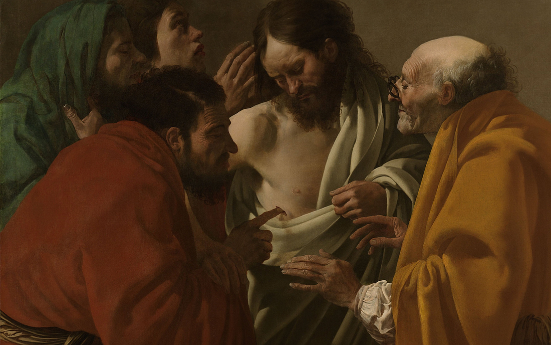 The Incredulity of Saint Thomas (Caravaggio) Canva photo
