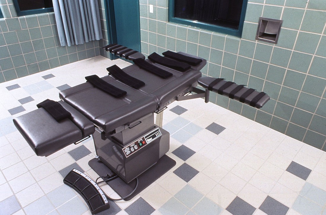 A file photo shows the lethal-injection chamber at the federal correction facility in Terre Haute, Ind. (OSV News photo/Federal Bureau of Prisons)