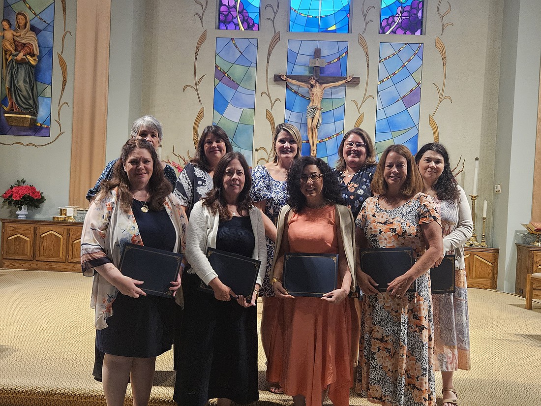 Shown are the participants who completed the diocesan Parish Catechetical Leadership Program. Mary Stadnyk photos