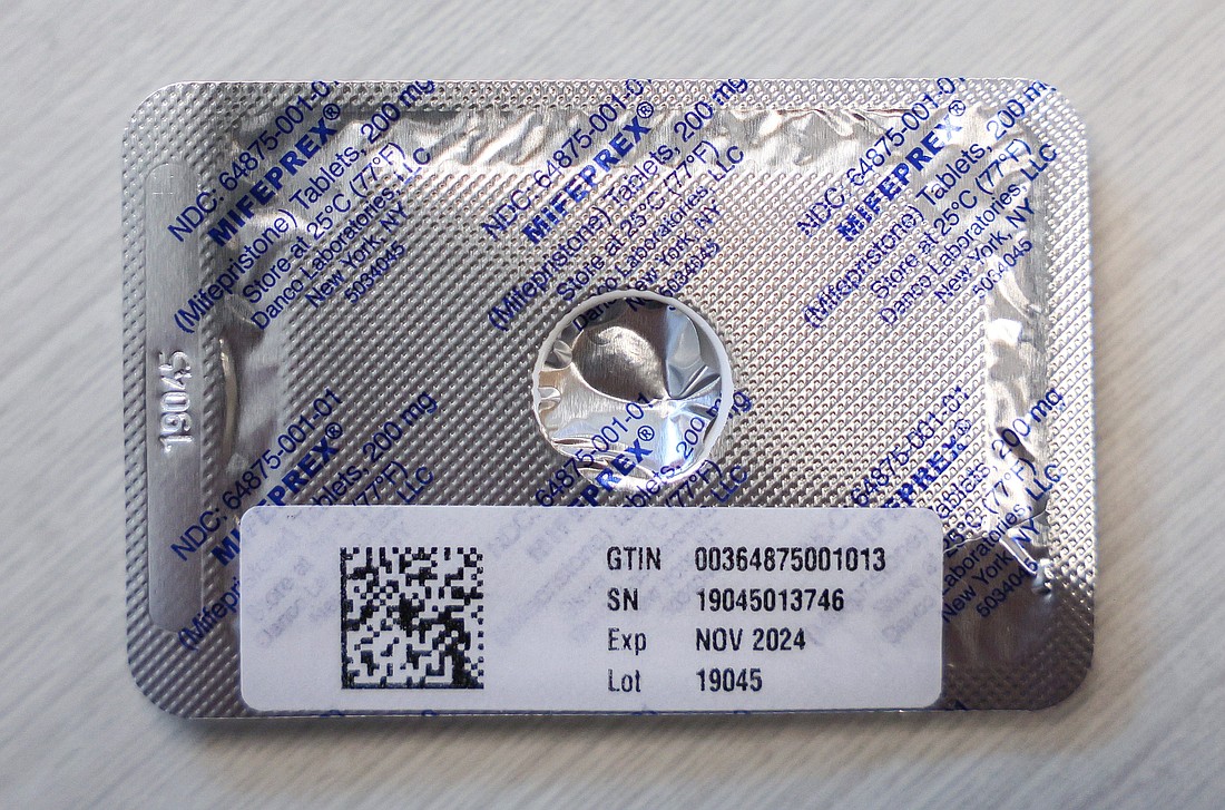 A medication used to induce a medication-based abortion is shown at a Planned Parenthood facility in Birmingham, Alabama, March 14, 2022. (OSV News photo/Evelyn Hockstein, Reuters)