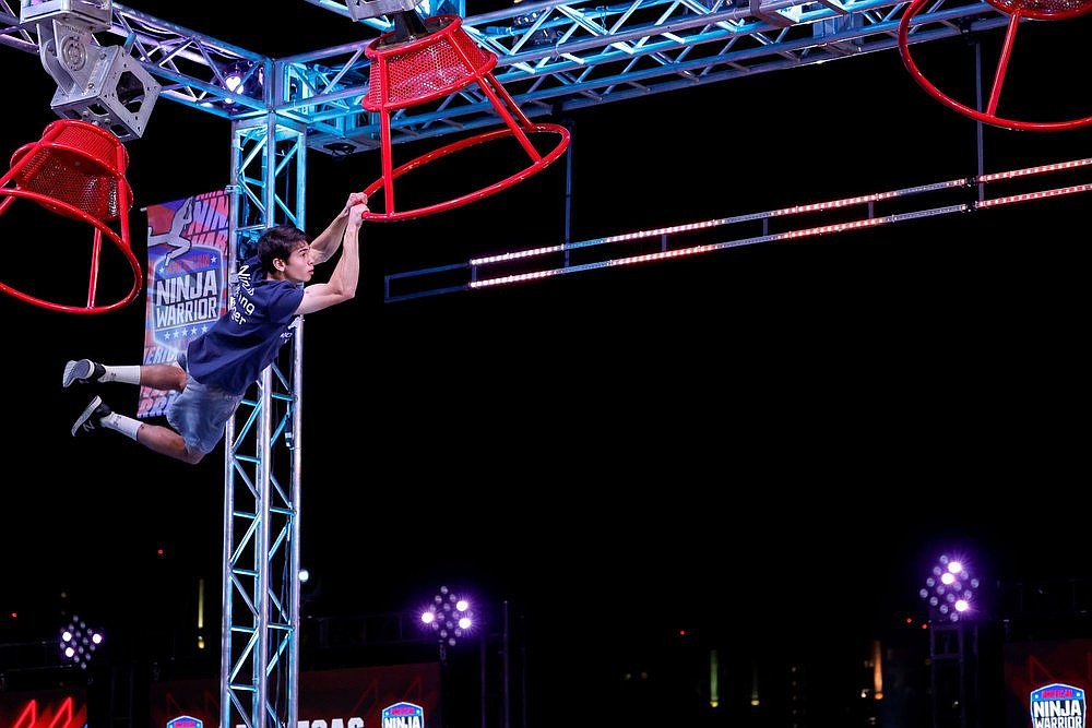 Austin Baron takes part in the Season 17 semifinals of “American Ninja Warrior” July 14, 2025 on NBC. (OSV News photo/courtesy of Trae Patton, NBC)