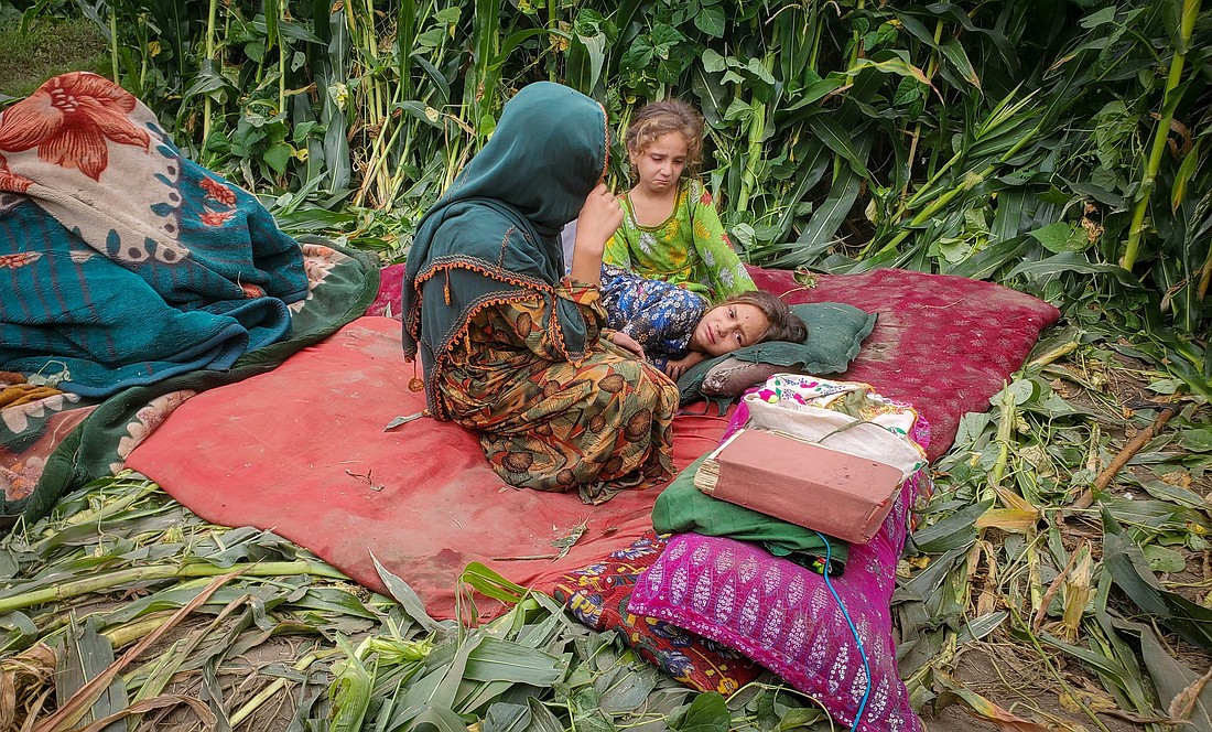 People take refuge in a field after a deadly 6.0 magnitude earthquake struck Afghanistan around midnight, in Dara Mazar, in Kunar province, Afghanistan, Sept. 1, 2025. (OSV News/Reuters)