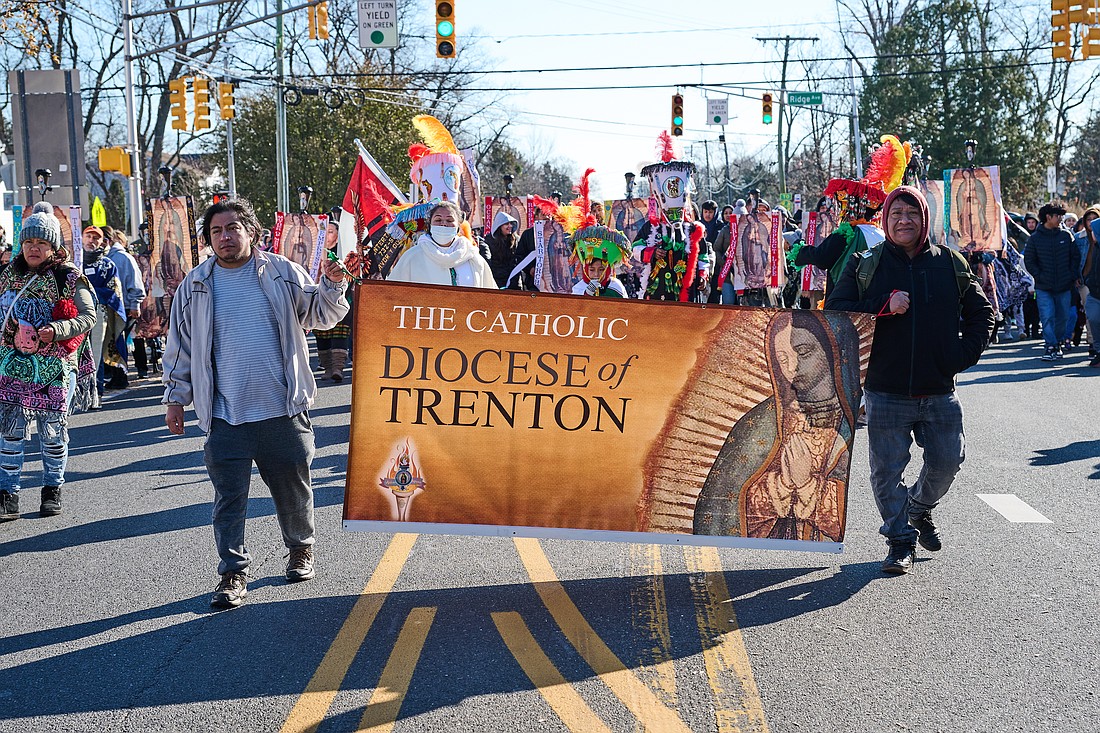 The annual procession to mark the closing of the journey of the Torches of Guadalupe or Antorchas Guadalupanas, took place Dec. 7 in Lakewood. Mike Ehrmann photo