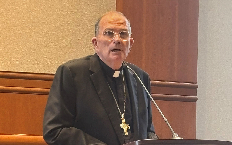 Bishop David M. O’Connell, C.M, delivers the Vincentian Heritage Lecture Sept. 22 in St. John’s University, Queens, opening Founder’s Week with a reflection on the enduring vision and mission of St. Vincent de Paul. Staff photo.