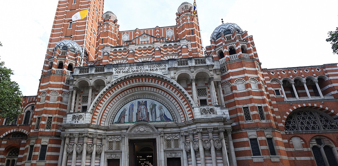 The Westminster Cathedral in London is pictured Sept. 16, 2025. (OSV News photo/Toby Melville, Pool via Reuters)