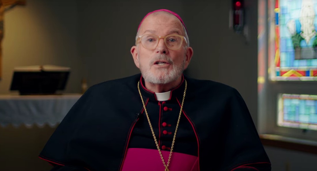 El obispo David M. O'Connell, C.M., se une a otros obispos de Nueva Jersey en un nuevo video de "Ciudadanía Fiel", recordando a los católicos que votar no es solo un deber cívico, sino también una responsabilidad espiritual. Crédito de la foto: Captura de pantalla del video "Ciudadanía Fiel" de la Conferencia Católica de Nueva Jersey.