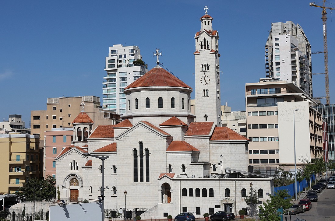 The Cathedral of Sts. Elias and Gregory the Illuminator Armenian Catholic Church is pictured in downtown Beirut April 16, 2025. Catholic clergy said Lebanon is eagerly awaiting Pope Leo XIV's Nov. 30 to Dec. 2 visit, marking his first apostolic trip abroad. (OSV News photo/Mohamed Azakir, Reuters)