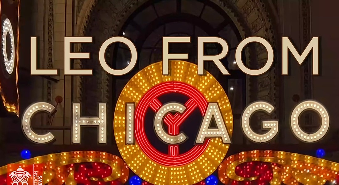 Title of the documentary "Leo from Chicago" is seen on a Nov. 11, 2025, screenshot from a Vatican News YouTube channel. A new documentary released by the Vatican on Pope Leo XIV's early life is more than just a film about the life of the new pope, but the story of an ordinary person who answered a calling to serve the church, said Vatican News journalist Salvatore Cernuzio. (OSV News photo/courtesy Vatican News)