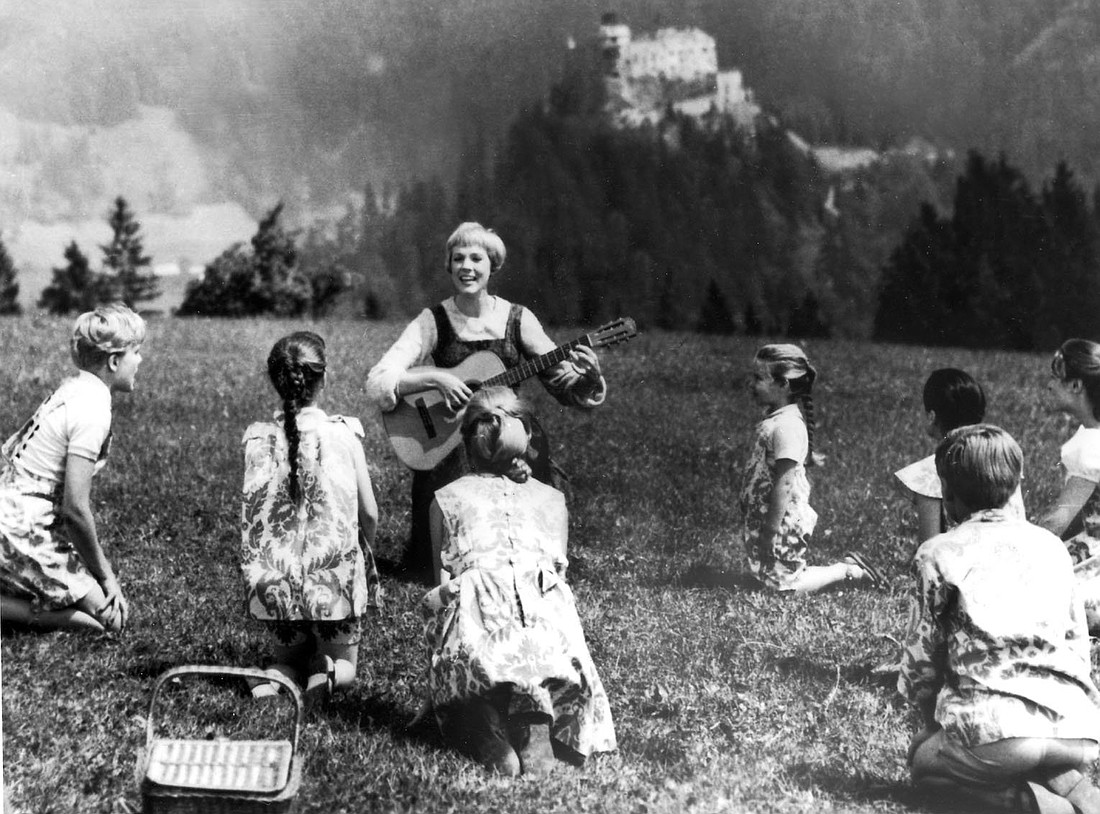 Julie Andrews sings in the 1965 musical ''The Sound of Music.'' The film was cited by reviewer Henry Herx as one of the top 10 American movie musicals. This is one of Pope Leo XIV's favorite films, according to the Vatican. (OSV News file photo)