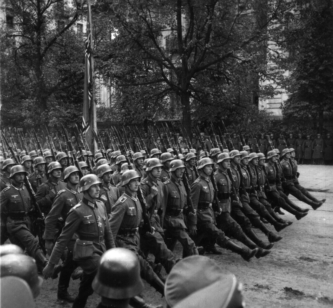 German troops march through Warsaw, Poland, in September 1939. On Nov. 18, 2025, the 60th anniversary of a groundbreaking reconciliation letter by Polish bishops to their German brother bishops will be marked by Mass at the Cathedral of St. John the Baptist in Wroclaw and wreath-laying at a monument to Archbishop Boleslaw Kominek, one of the bishops who initiated the letter. (OSV News photo/National Archives)