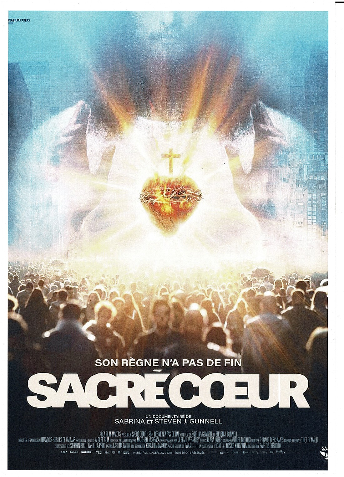 This is the official poster for the film "Sacré Coeur," directed by Steven and Sabrina Gunnell and released in France Oct. 1, 2025. With more than 400,000 viewers since its release as of Nov. 14,  and counting, the new film about the Sacred Heart of Jesus has become an unexpected box office hit in France. (OSV News/courtesy SAJE)