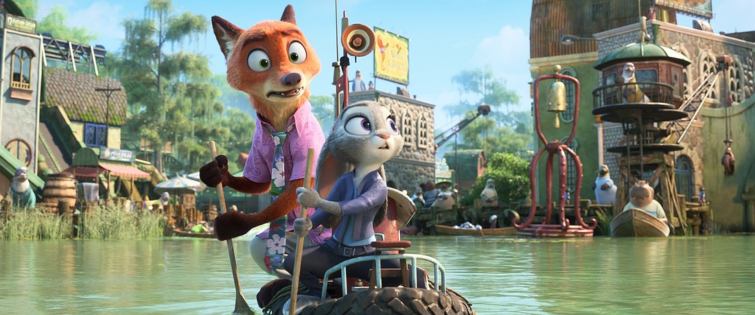 Nick Wilde (voiced by Jason Bateman) and Judy Hopps (voiced by Ginnifer Goodwin) appear in the animated movie "Zootopia 2." The OSV News classification is A-II -- adults and adolescents. The Motion Picture Association of America rating is PG -- parental guidance suggested. (OSV News photo/Disney Enterprises, Inc.)