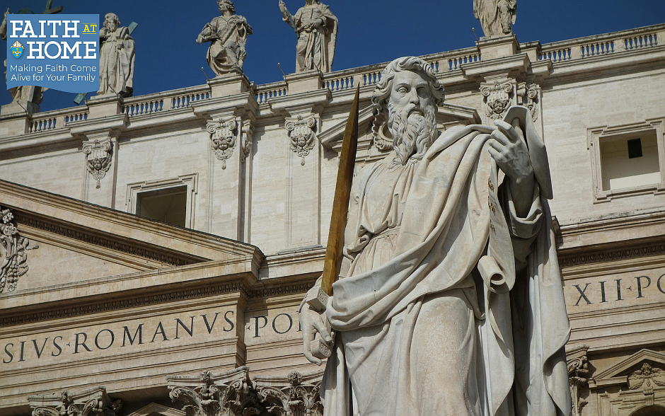 Statue of Saint Paul at St. Peter's Basilica. Pexels image.