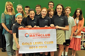 Holy Cross School Math Club earns national gold level status