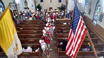 Praying for families in St. Alphonsus Parish, Hopewell