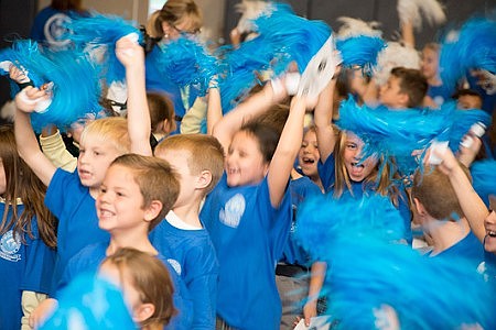 Our Lady of Good Counsel celebrates Blue Ribbon School award at pep rally