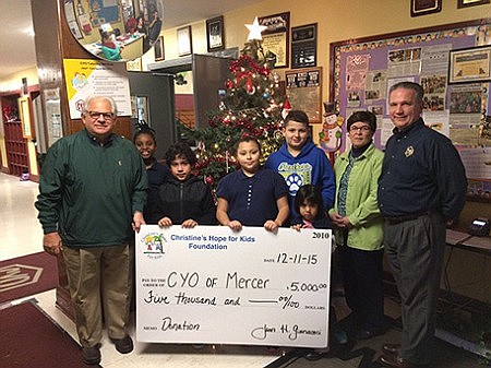 CYO of Mercer receives grant from Christine's Hope for Kids