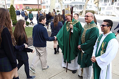 Bishop celebrates Catholic Schools Week in Belmar