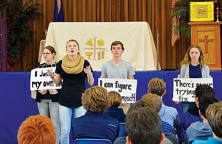 National team leads retreats for students across Diocese