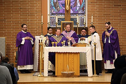 Bishop installs Father Koch as pastor of St. Benedict Parish, Holmdel