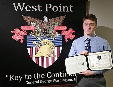 SJVHS junior honored for leadership, citizenship at West Point