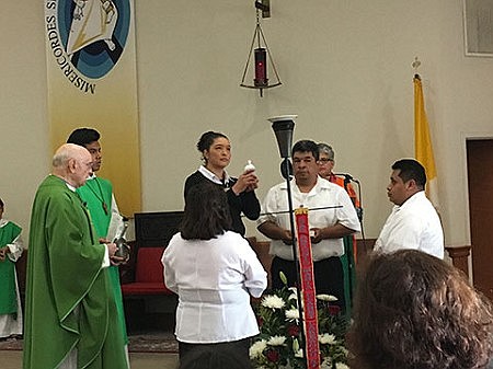 Torches honoring Mary begin their journey in Diocese's four counties